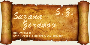 Suzana Ziramov vizit kartica